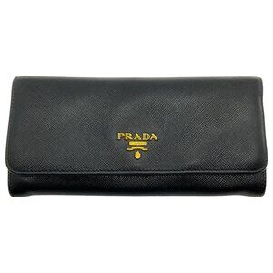 Prada Black Saffiano Leather Wallet